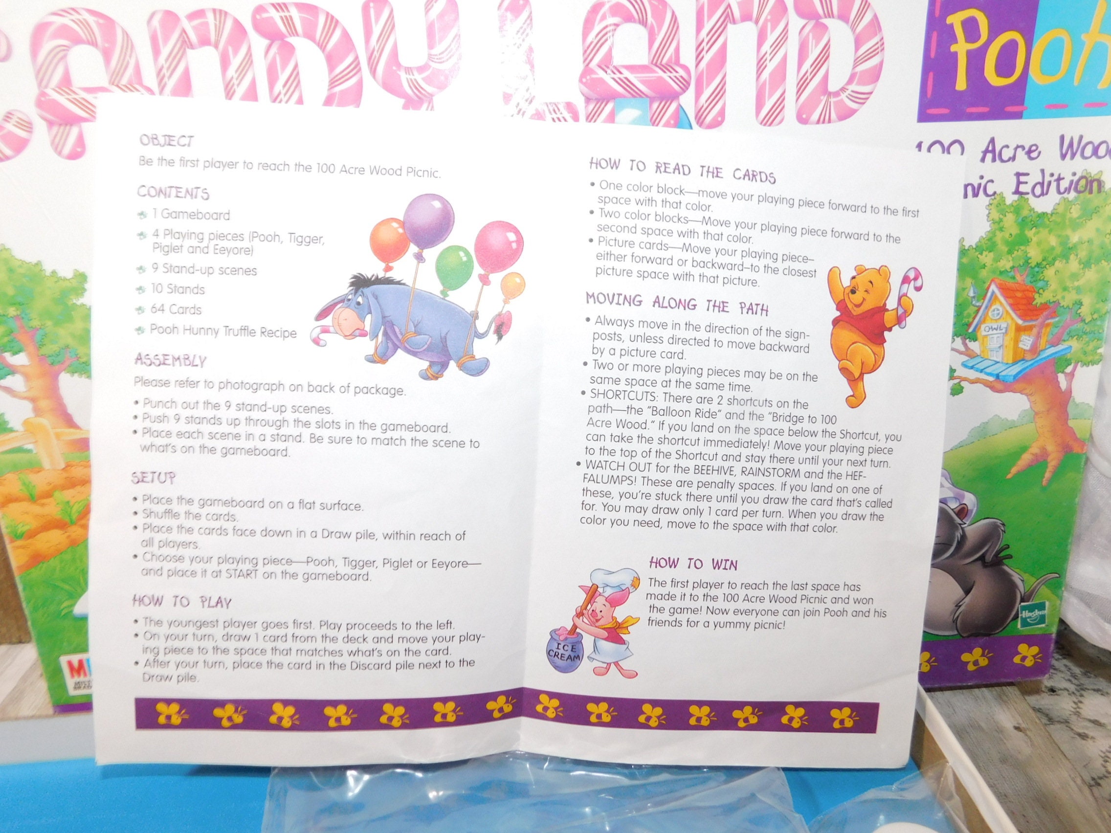 Winnie Pooh Candy Land 100 Acre Wood Picnic Edition Vintage Etsy