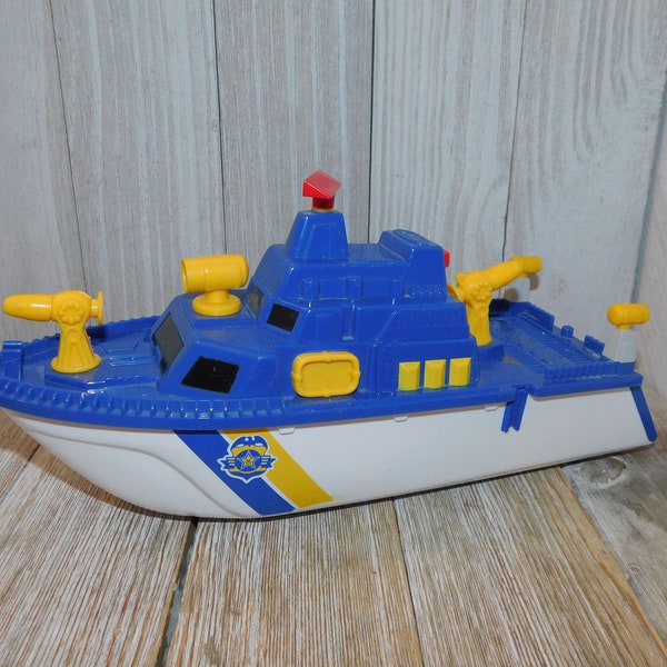 Vintage Plastic Boat, Floating Toys, Vintage Toys, Boy Toys, Girl Toys, Blue Toy Boat, Childhood Memories, Gift Prop Daysgonebytreasures *