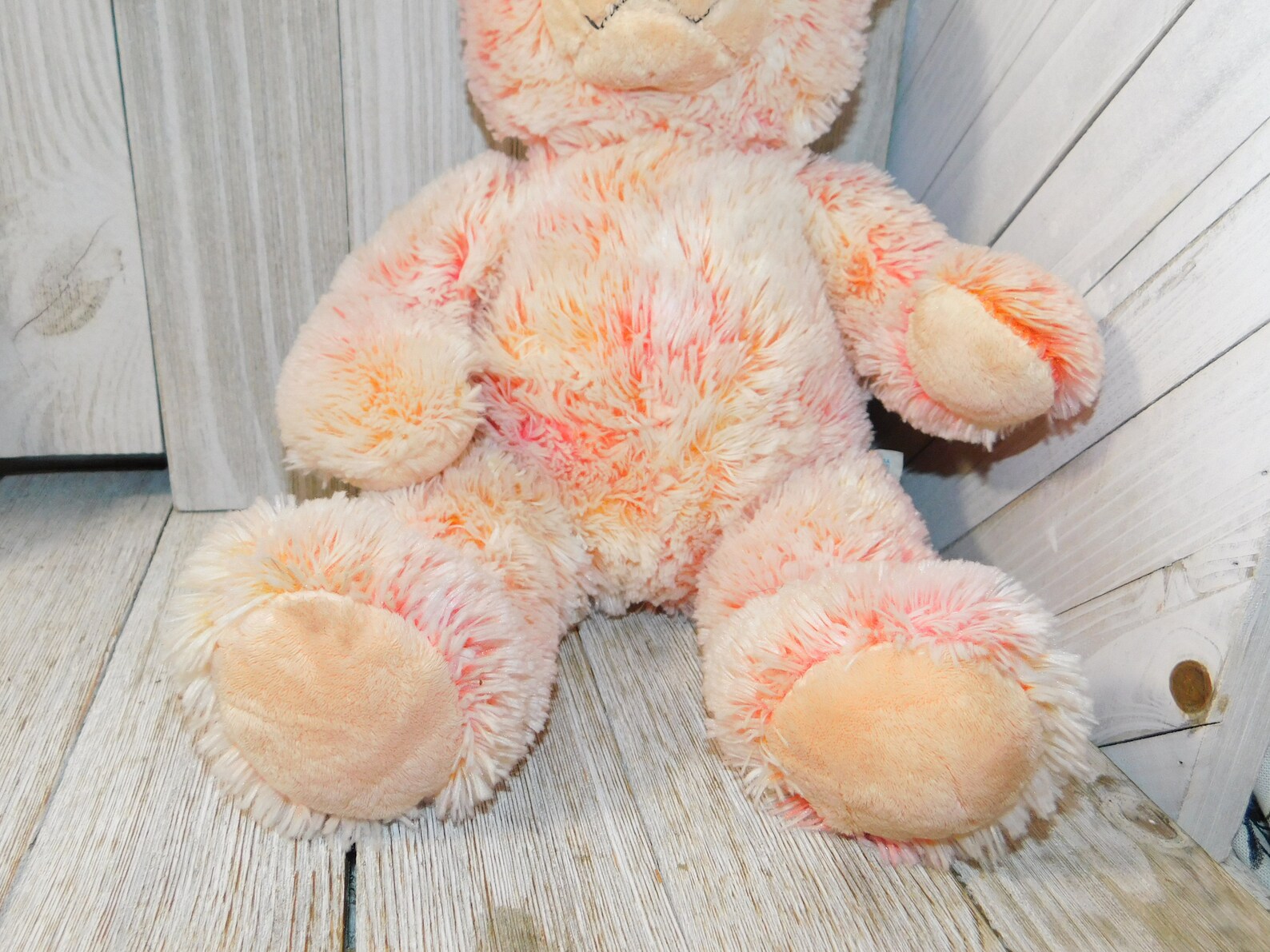 Vintage Orange and White Build a Bear Vintage Teddy Bear Etsy