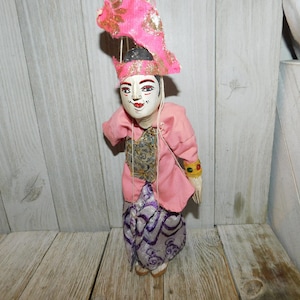 Wood Puppet, Marinette, Vintage Puppet, Wood Puppet, Gift idea, Puppet Show, Childhood Memories, Daysgonebytreasures **y