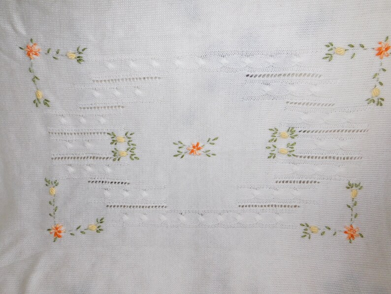Small Blanket Dresser Cover Table Cover Needle Work Etsy