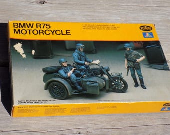 BMW R75 Motorcycle Testors Parts Sealed Package, Model Kit, 1979 Italaerei/Testers German Memories, Gift Prop, Daysgonebytreasures *y