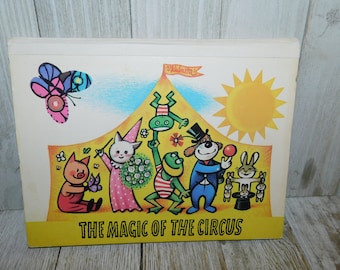 The Magic of The Circus, Paperback, PoP Up Book Children Vintage Books, Pop Up Book, Old Book, Childhood Memories, Daysgonebytreasures *