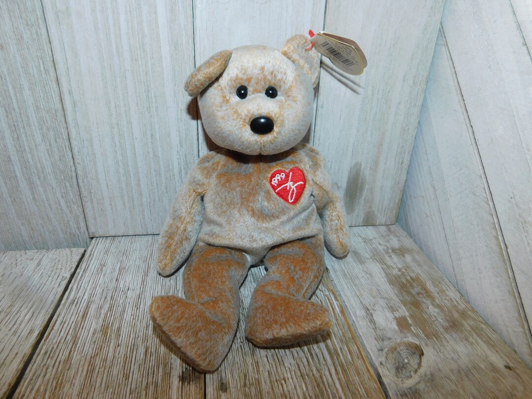 Ty Beanie Babies Signature Bear 1999. Vintage Ty Stuffed Animal