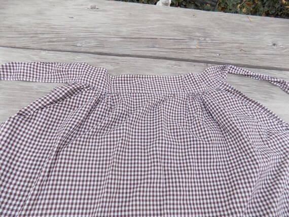 Apron Embroidery Gingham, - image 4