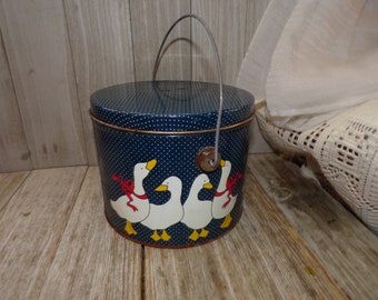 Goose Tin Can Rusty Tin Can, Rusty Home Decor, Goose, Deck Decor, Kitchen Decor, 80s Kitchen, Memories, Gift, Prop, Daysgonebytreasures *y