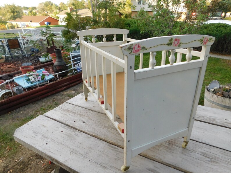 Vintage Wood Doll Crib Vintage Wood Doll Bed Vintage Home Etsy