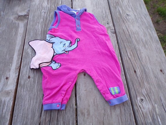 Disney Dumbo Baby Girl Outfit, Vtg Baby Girl Outf… - image 6