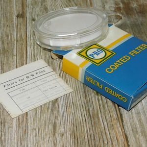 55 mm Skylight 1A Coated Filter P R O Coated Filter, 24-166-1826, Vintage Camera Equipment, Prop, Memories, Gift. Daysgonebytreasures,  @*