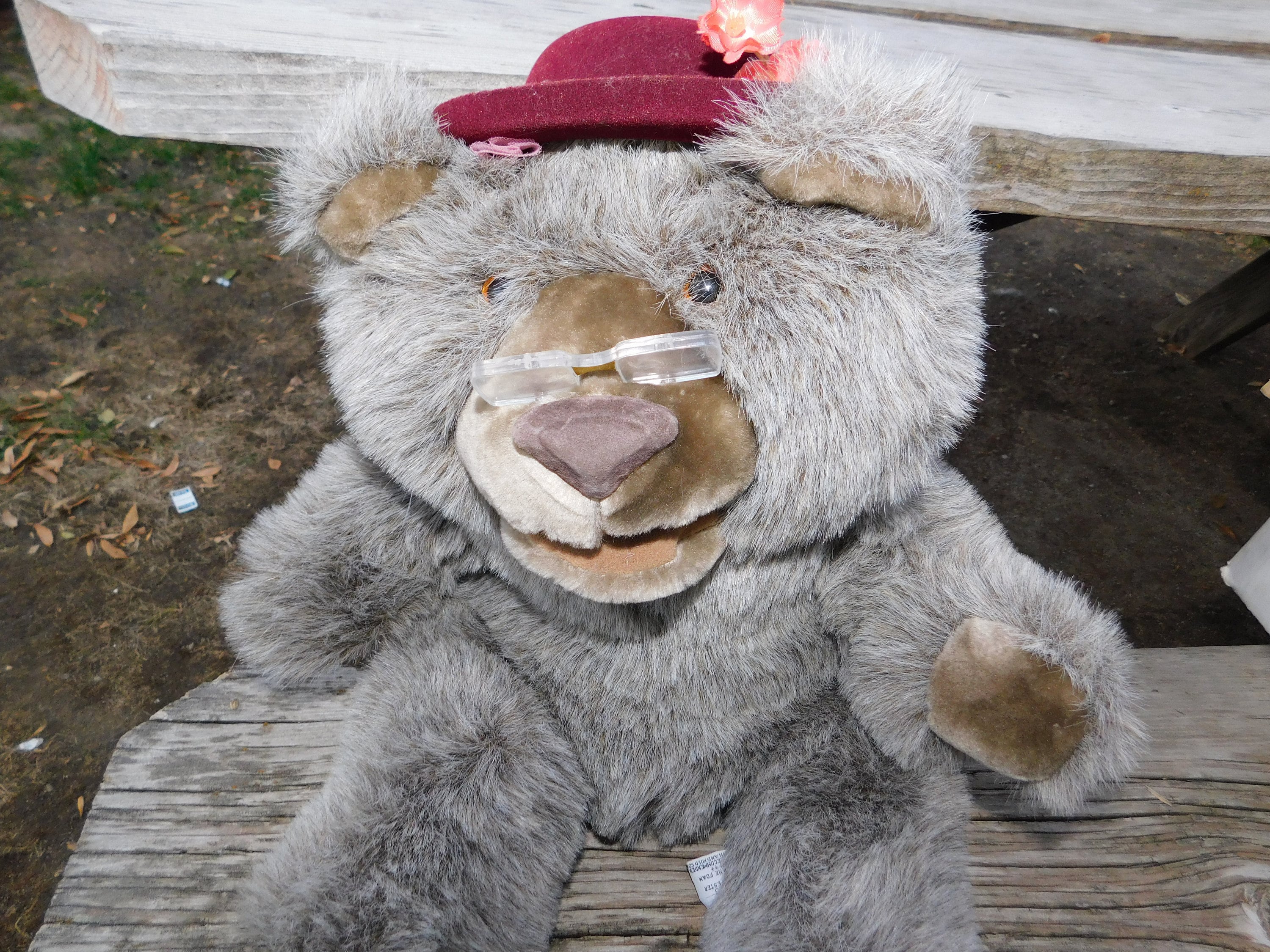 Aklon Patricia Townsend Bear 86 Grandma Bear, Vtg Electronic