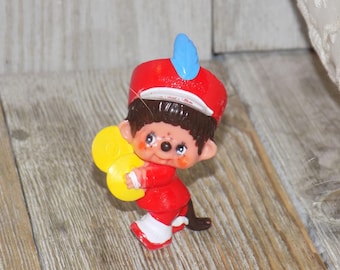 MONCHHICHI Monkey Band Player, Plastic Toy, Cake Topper, Vtg Toys, Memories, Gift, Prop, Daysgonebytreasures *y