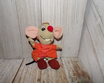Vtg Disney Small Plush Cinderella Mouse, Plush Mouse, Stuffed Mouse, Plush Animals, Stuffed Animals, Memories, Gift, Daysgonebytreasures *
