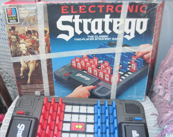 Electronic Stratego Game, Strategy Board Game, Vintage Board Games