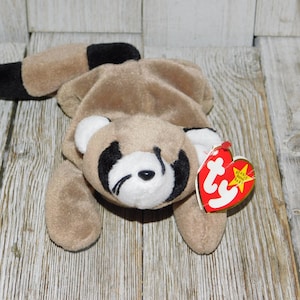 TY Beanie Baby Racoon 95 Ringo, Vintage Ty Beanie Baby Raccoon Ringo, Raccoon, Vintage Stuffed Raccoon, Vintage Stuffed Animals, Memories **