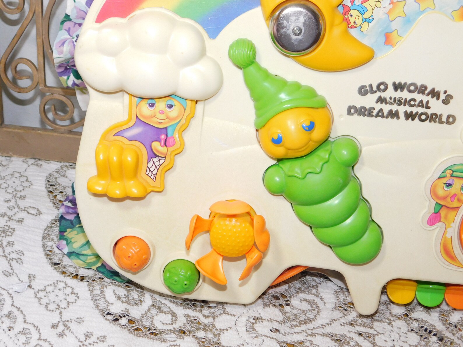 Glo Worm Musical Dream World Crib Toy Vintage Glow Worm Etsy