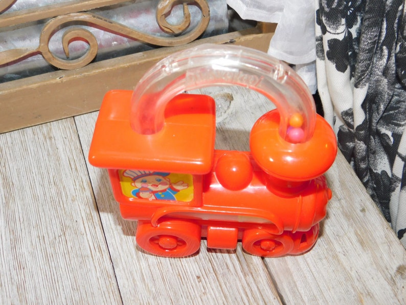 Playskool Toy Train Rattle Type Toy Noise Maker Vintage Baby Etsy