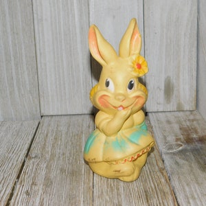 Dream Animal Land Creations Rubber Bunny, Rubber Bunny, Spring, Vintage Toy Bunny, Vintage Toys, Memories, Daysgonebytreasures, **y