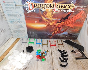 Vtg Dragon Lance Game  1988 PARTS ONLY, Instructions, Game Pieces Add, Crafts, Memories, Daysgonebytreasures **