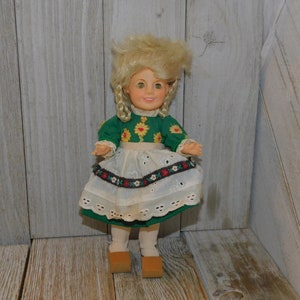 German or Dutch Doll, Holland, Fold Doll, Small Doll, Vintage Toys