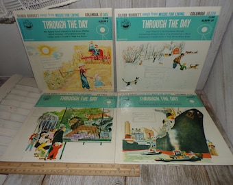 Silver Burdett Songs From Music For The Living Through The Day Childrens Records Vinyl Record Memories Gift Craft Prop Daysgonebytreasures *