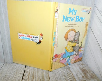 The New Boy Book, I Can Read Book,The Cat in the Hat Book,  Easy Reader Book, Gift Idea,  Memories Daysgonebytreasures D*
