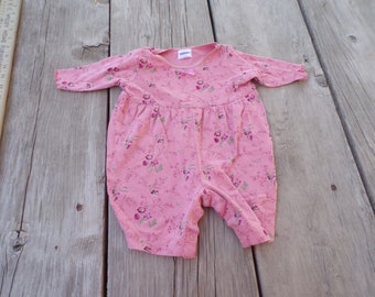 Gap Girls One Piece Outfit, 1 to 3 Mo, 100 % Cotton, Vtg Baby Girls Clothes, Doll Clothes, Memories, Gift, Prop, Daysgonebytreasures *