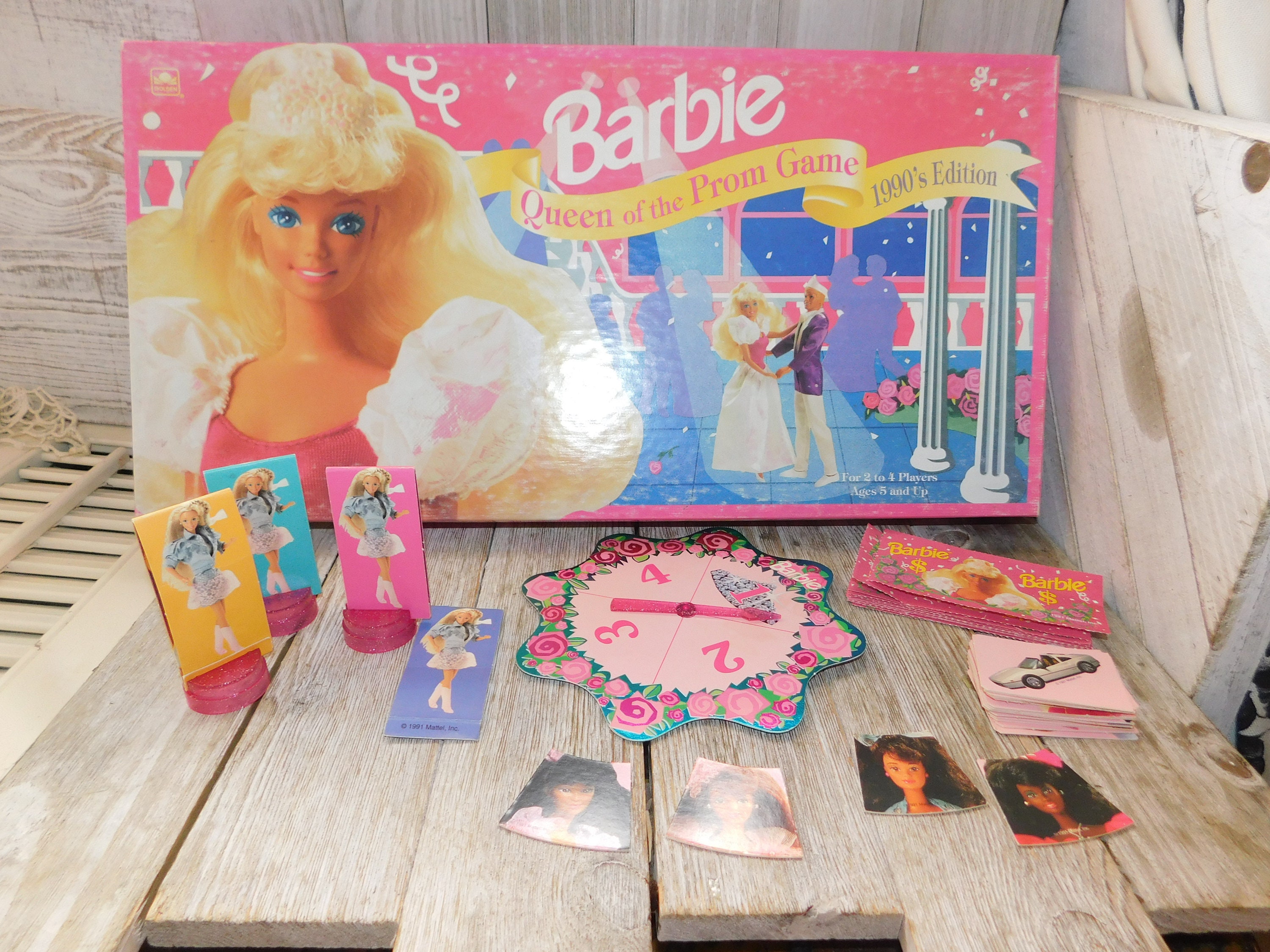 Board Game Replacement Pieces: The Barbie Game Queen of the Prom