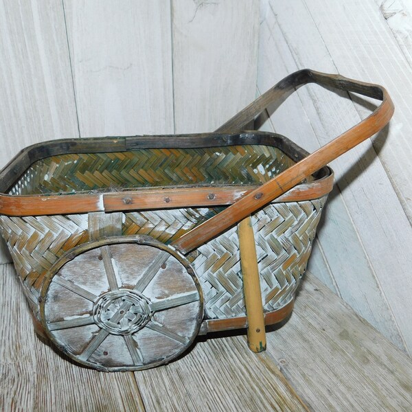 Wicker Wagon Etsy