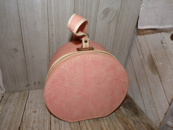 Vtg Light Pink Travel Bag,  Shoe Bag, Wig Bag, Sm… - image 1