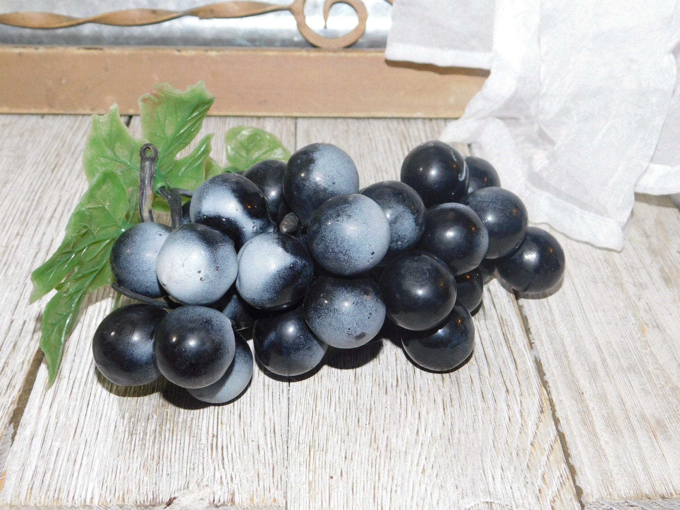 Fake Rubber Grapes Vintage Fake Grapes Grape Vintage Home Etsy