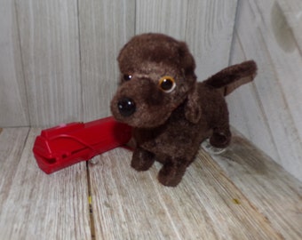 Vintage Walking Dog, FOR REPAIR, Vintage Toys, Toy Dog, Brown Toy Dog, Childhood Memories, Gift, Prop, Daysgonebytreasures **