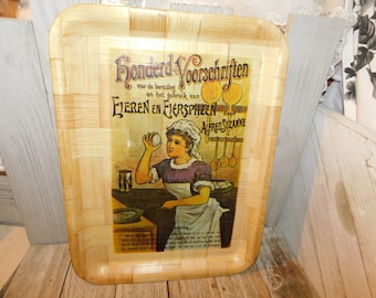 Bandeja tejida, bandeja para servir, decoración rústica para el hogar, decoración de granja, decoración vintage para el hogar, recuerdos, regalo, accesorio, Daysgonebytreasures