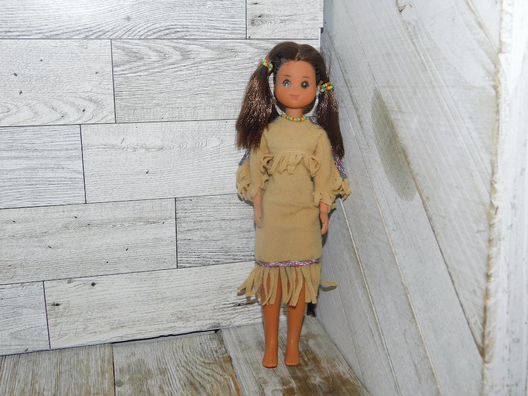 Vtg Sunshine Indian Doll Mattel Sunshine Doll Jointed Indian Etsy