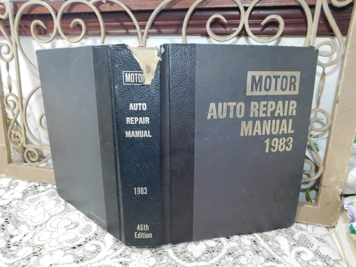 Motor Auto Repair Manual 1983 46 th Edition Vintage Car Etsy