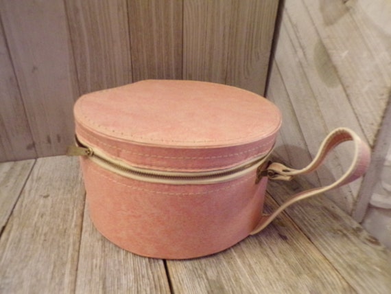 Vtg Light Pink Travel Bag,  Shoe Bag, Wig Bag, Sm… - image 2