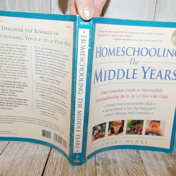 Vintage Homeschooling The Middle Years, By Shari Henry, Homeschooling Book, Home Teaching, Prop, Daysgonebytreasures, *