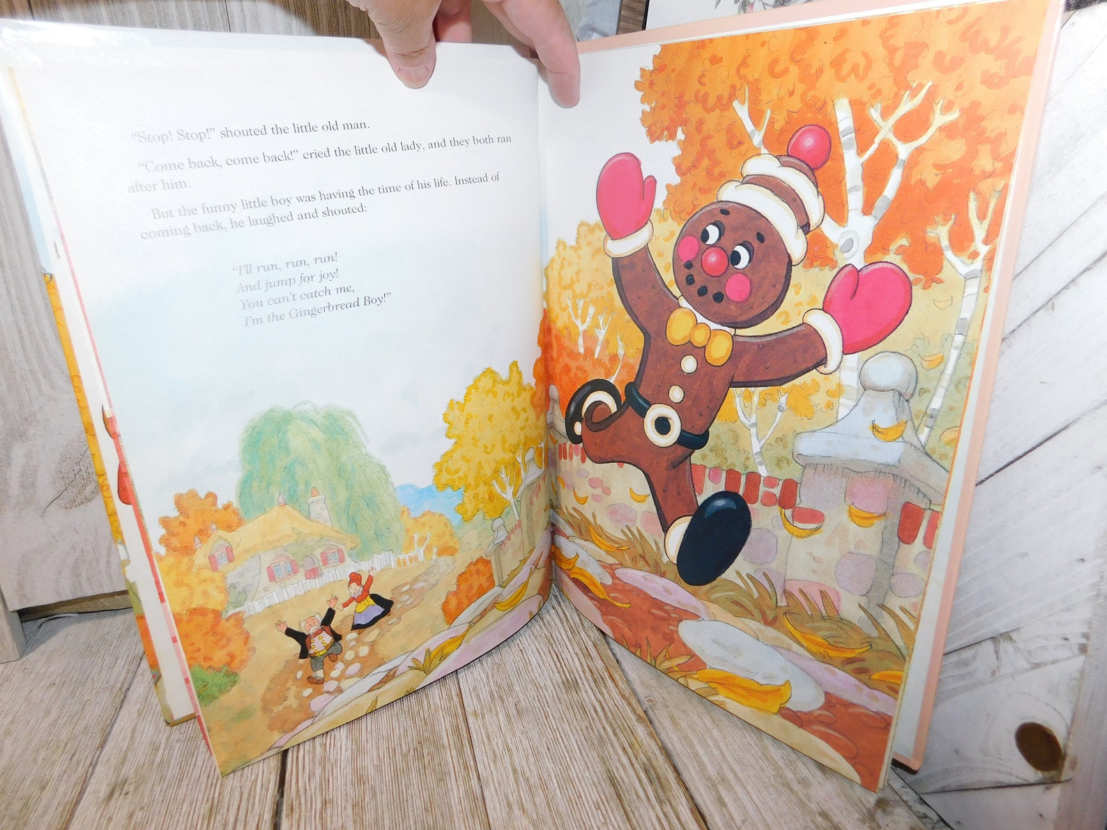 Vtg the Gingerbread Boy Story Retold by Jim Lawrence Etsy