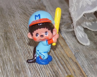 MONCHHICHI Monkey, Vintage Plastic Toy, Cake Topper, Vtg Toys, Memories, Gift, Prop, Daysgonebytreasures *y