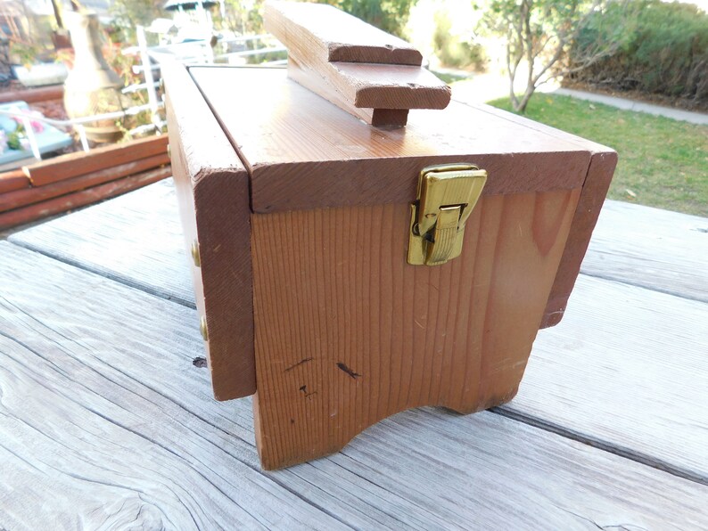 Vintage Shoe Polish Box Wood Shoe Polish Box Bathroom Decor Etsy