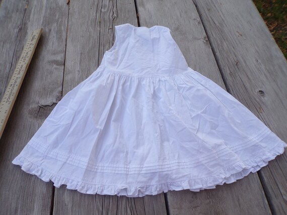 Vtg Little Girl Sleeveless Dress, Embroidery Dres… - image 6