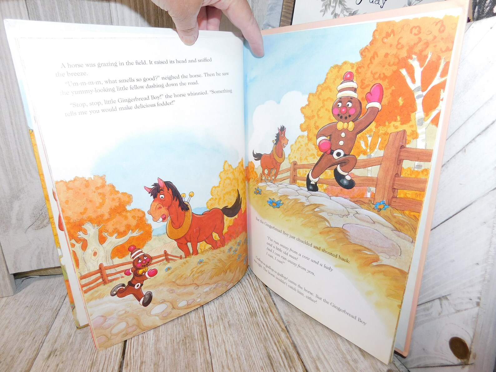 Vtg the Gingerbread Boy Story Retold by Jim Lawrence Etsy