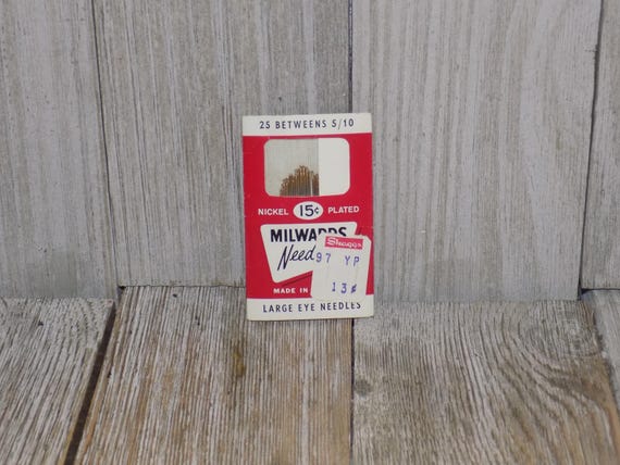 Sewing Needles Woolworth Package, New Old Stock,  Sewing, Memories, Gift, Prop, Daysgonebytreasures *y