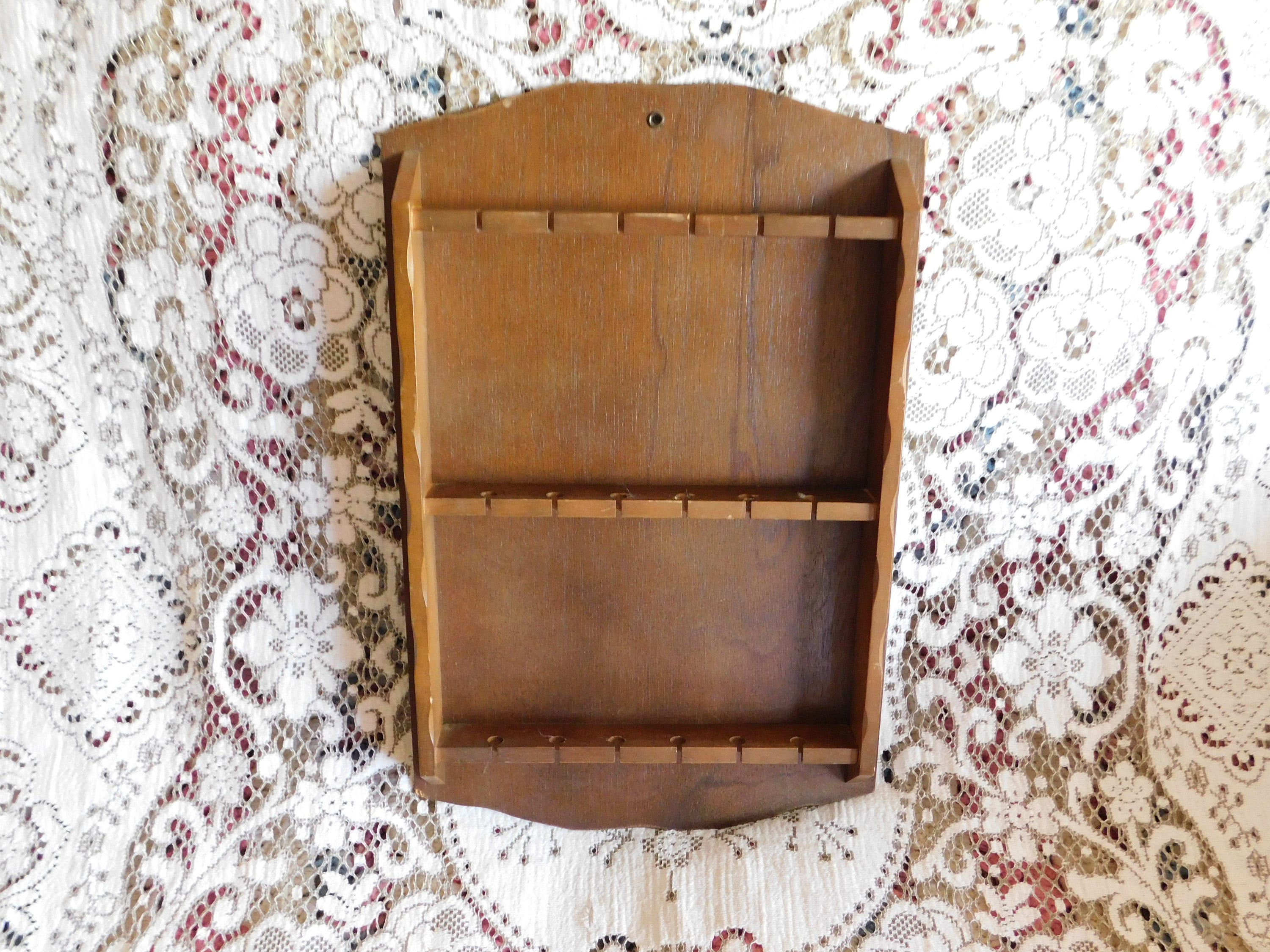Vintage Wooden Spoon Rack holds 18 Spoons Vintage Home Decor Etsy