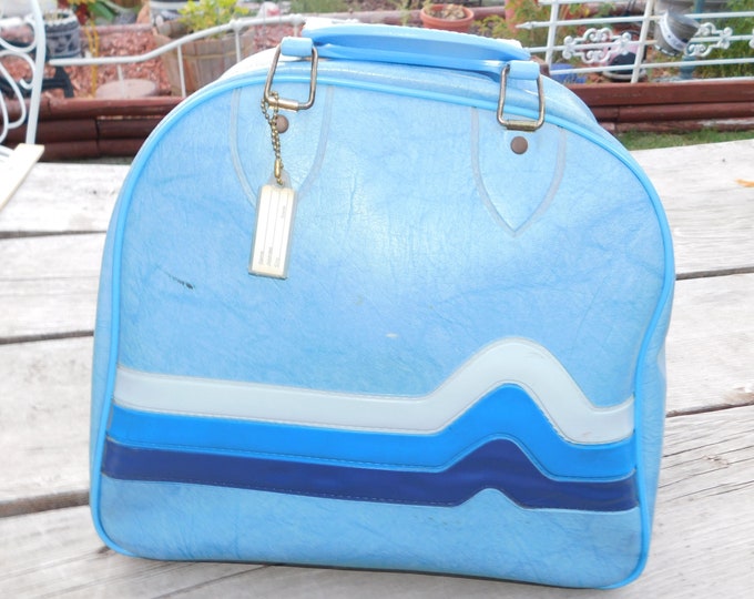 Vintage Brunswick Bowling Bag Vintage Bowling Bag Blue and Etsy