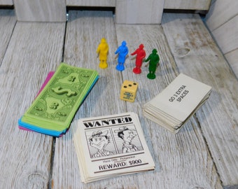 Stop the Thief Cops Game 1979, Vintage Game Parts, Crafts, Prop, Replacement Pieces, Daysgonebytreasures *y