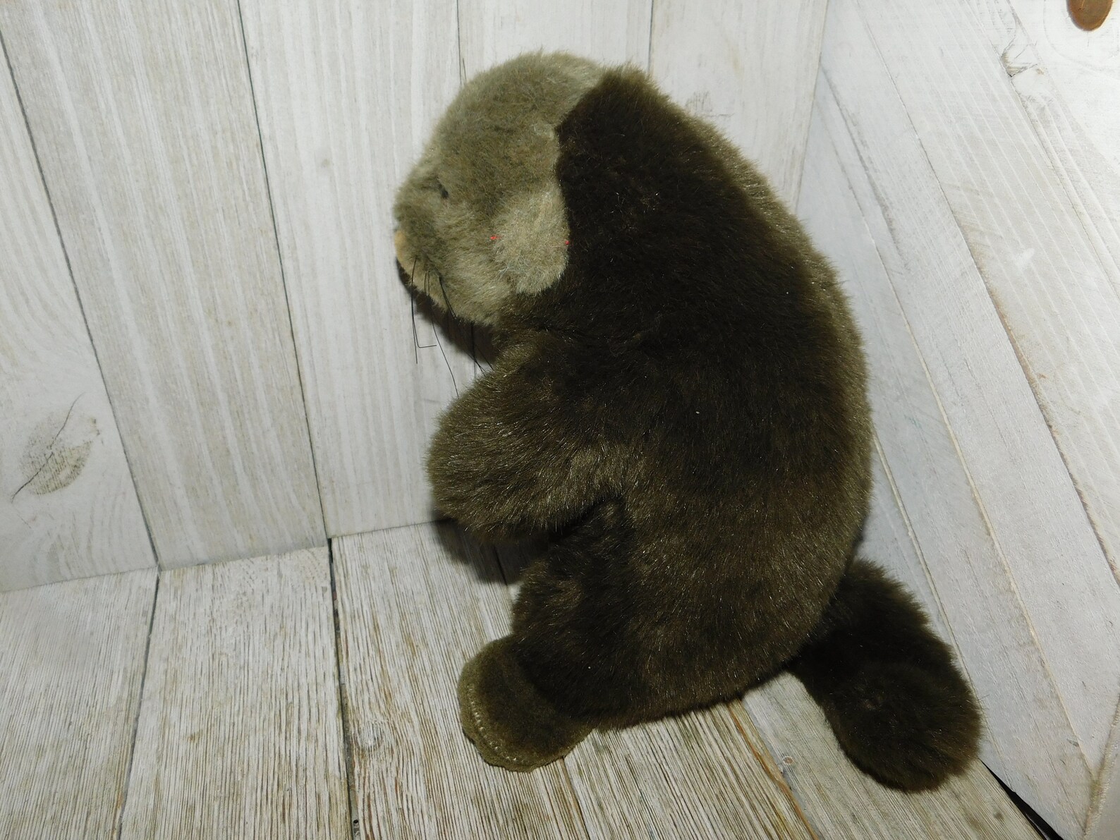 Vintage Brown Stuffed Beaver Vintage Stuffed Animals Etsy