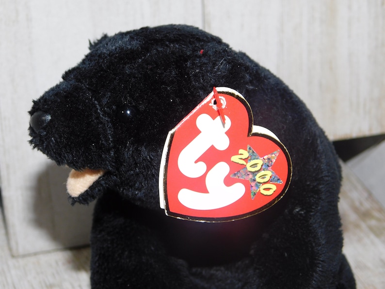 Ty Beanie Baby Black Bear Cinders 2000 Stuffed Black Bear | Etsy