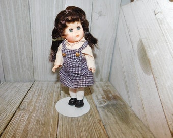 Vintage Ginny Doll, Vogue Doll, Small Ginny Doll , Vintage Doll, Doll In Plaid Jumper Dress, Vintage Toys, Memories, Daysgonebytreasures