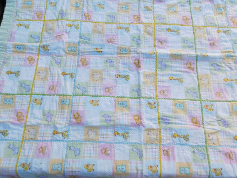 Vintage Baby Quilt Vintage Small Quilt Baby's Room Etsy
