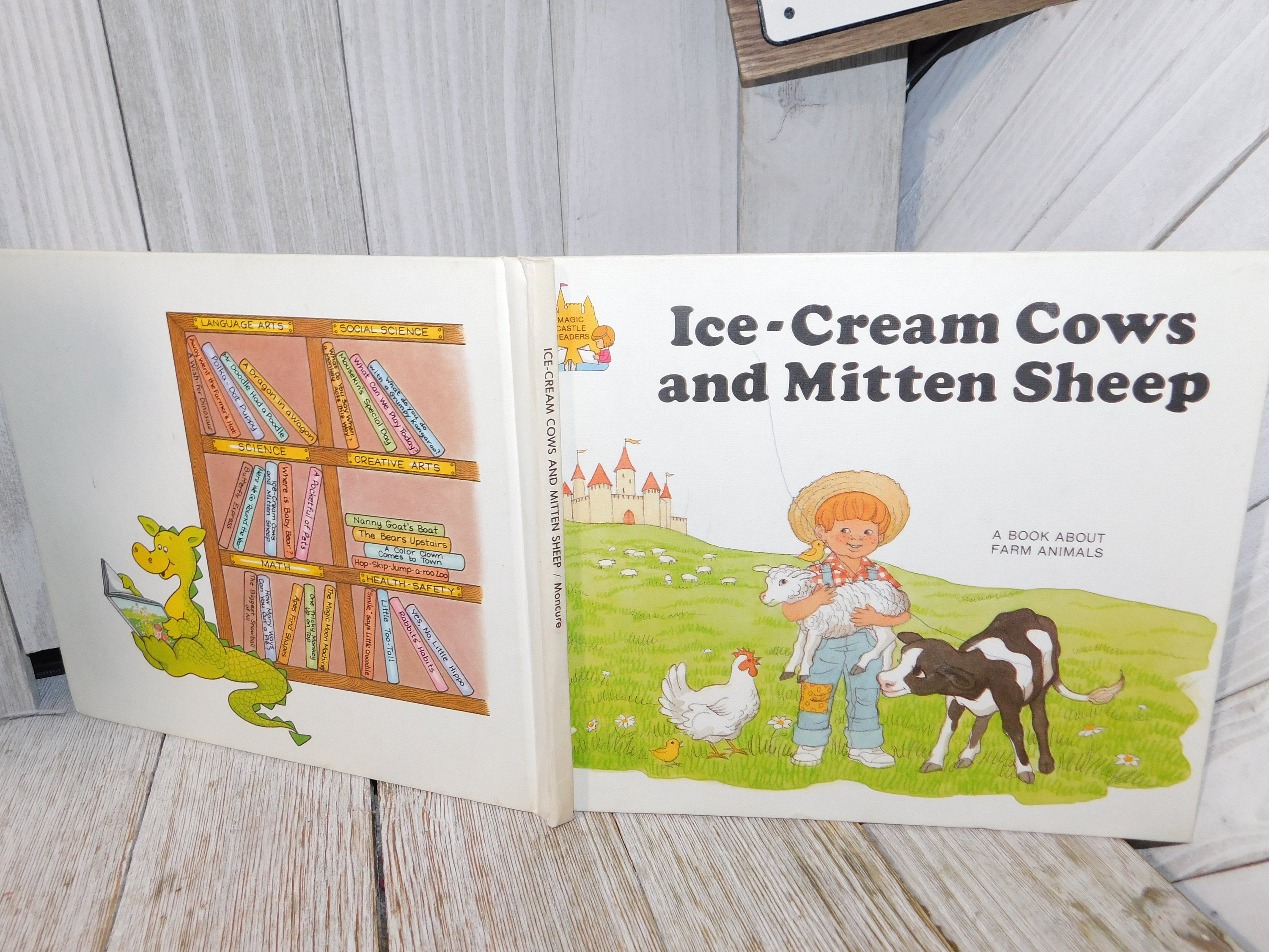 Vintage Ice Cream Cows and Mitten Sheep A Book About Farm - Etsy